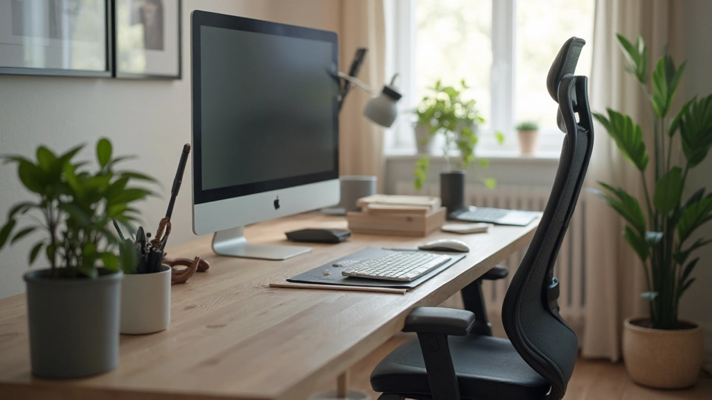 Эргономичный домашний офис с правильно организованным рабочим местом